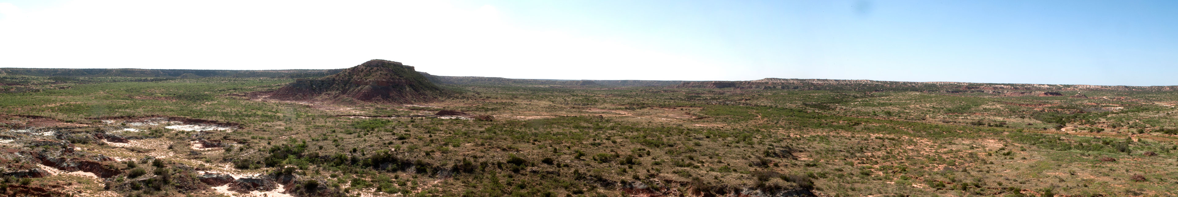 Panoramic view of the Post, Texas landscape